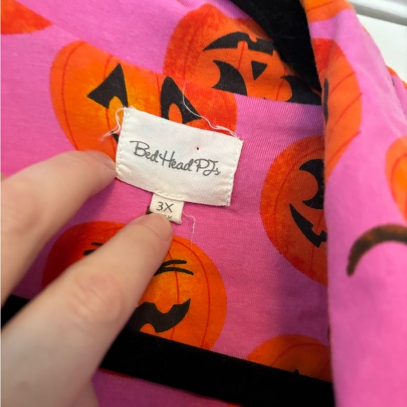 Bedhead PJs Pumpkin Print Stretch Pajama Set Size 3X Halloween Sleepwear - Picture 8 of 9